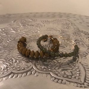 Alex and Ani earth-tone bangle set